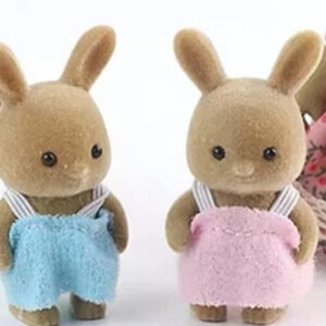 Pareja de conejitos marrones bebé
